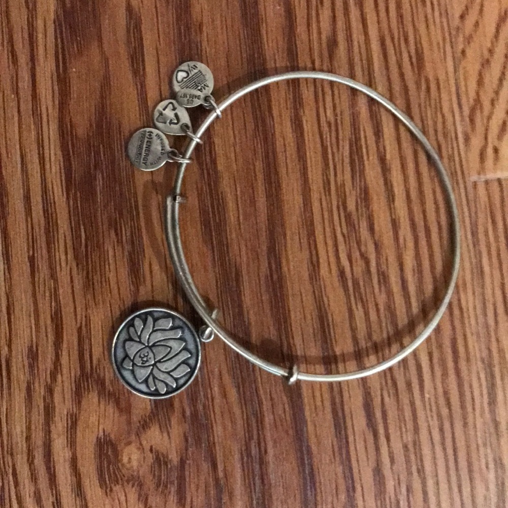 Alex and Ani Silver Lotus Energy Bracelet